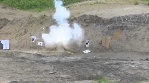 Shockwave exploding target