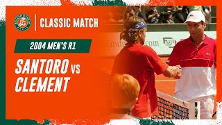 Clement vs Santoro 2004 Men's round 1 | Roland-Garros Classic Match