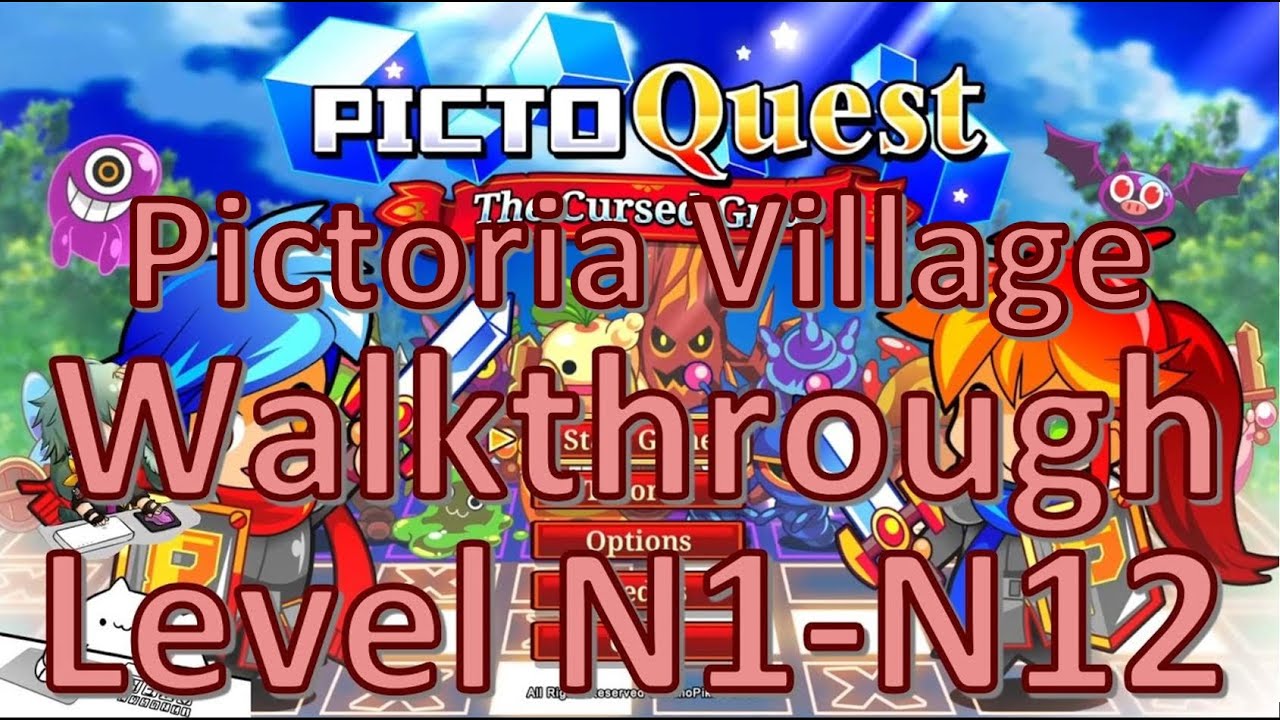 Walkthrough PictoQuest Level N1 to N12 (Pictoria Village)