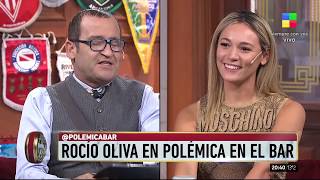 El pasante de periodismo de Polémica en el Bar entrevista a Rocío Oliva y le pregunta de todo