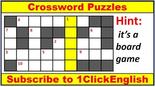 Crossword Puzzles Test-08|EnglishPuzzle|Questions|Tricky|Questions |English Crossword Game|QuizGame screenshot 3