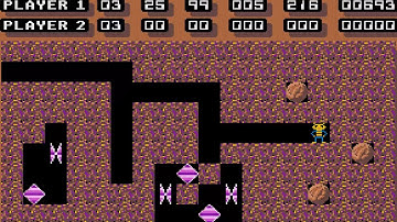 ATARI ST Boulder Dash embed game from BOULDEDASH Construction Kit 1987 First Star Software st