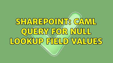 Sharepoint: CAML query for null lookup field values