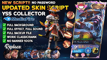 REVAMP Script Skin YSS Collector - Lone Destructor No Password I Full Effect Voice | Patch Terbaru