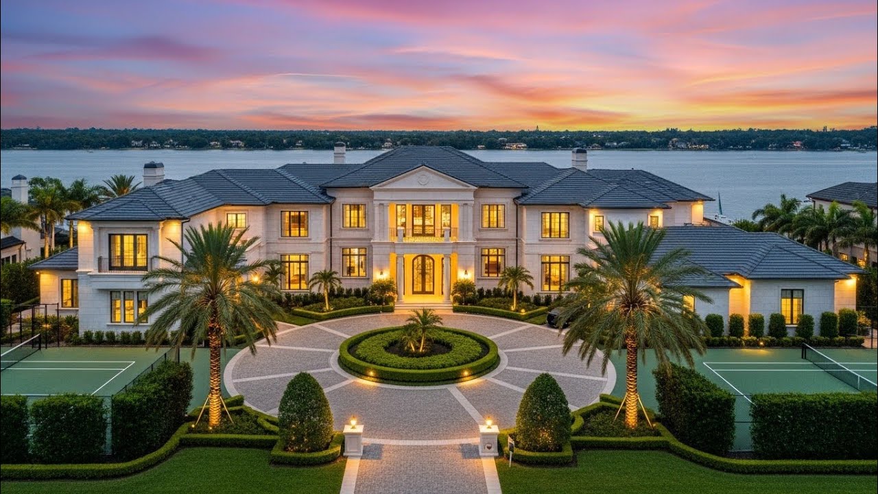 Billionaire’s Waterfront Dream Mansion | Ultimate Luxury Estate Tour