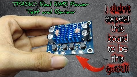 TPA3110 Real RMS Power Test and Review #tpa3110 #classdamplifier #tpa3116 #cheapest