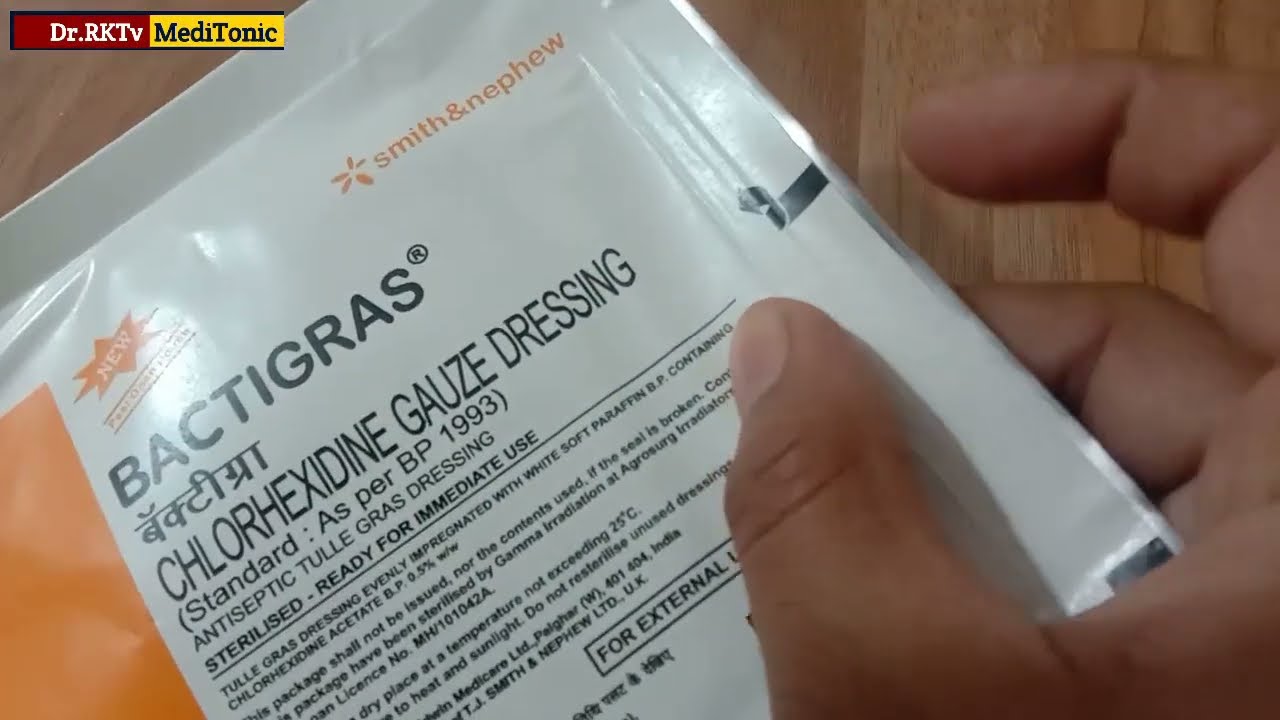 Use Of Bactigras Dressing // बैक्टीग्रास का उपयोग कब करना चाहिए