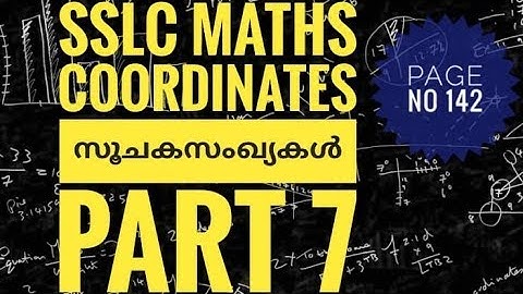 Coordinates | sslc maths (2019-2020) Chapter 6 | Part 7 | Kerala syllabus.