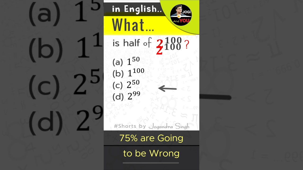 What is Half of 2^100 (in English)