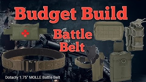 BUDGET BUILD Battle Belt |DOTACTY 1.75" Ranger Green Battle Belt|