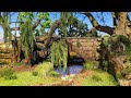 Old willow at stone bridge diorama build tutorial