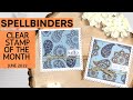 Notecards with Background Stamping | Spellbinders Clear Stamp of Month | June 2022 | Paisley Bouquet