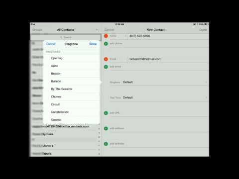 adding contacts to ipad