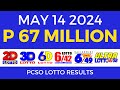 Lotto Result Today 9pm May 14 2024 | Complete Details