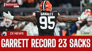 Myles Garrett BREAKS NFL Single Season Sack Record with 23rd on Joe Burrow!  Historic Browns Moment