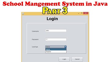 School Management System Step by Step in Java Part 3