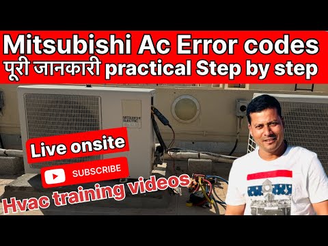 MITSUBISHI ac error code P8 l How to resolve a P8 error code | Hvac | Hvac training videos
