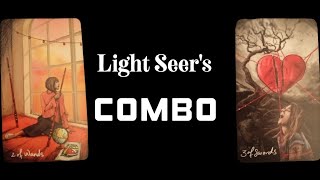 Tarot Combination Meanings// Light Seer's Deck// 2 of Wands & 3 of Swords //