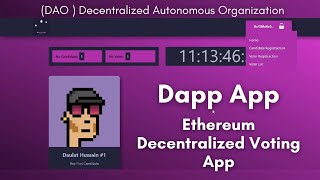 Build Ethereum Decentralized Voting App (DOA) | Create Smart Contract, Deploy | Dapp App Project screenshot 2