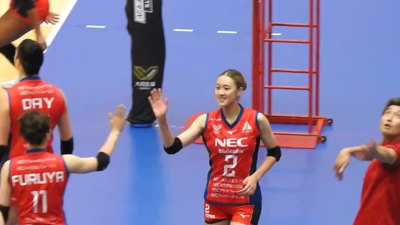 再up NECレッドロケッツ 佐藤淑乃選手 - YouTube