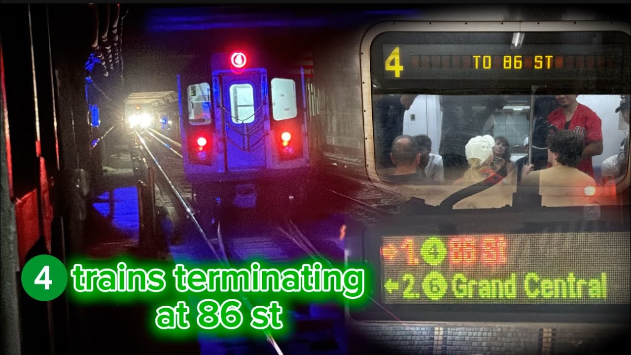 R142 & R142A 4 trains terminating at 86 st (Yankees Baseball Special) during G.O 2025