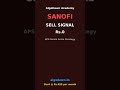 SANOFI SELL Signal | APS Nirala Astra | AlgoDawn Academy #Shorts