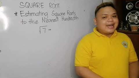 SQUARE ROOTS (MATH 7 WEEK 6)