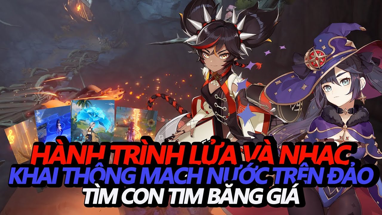 Hướng Dẫn Hành Trình Lửa Và Nhạc | Event Đảo Táo Vàng | Genshin Impact 2.8