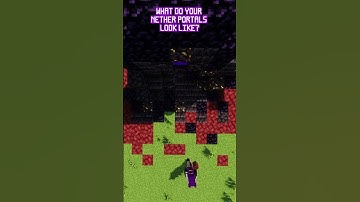 NETHER TAKING OVER (NETHER PORTAL BUILD IDEA) | Cosmonautic #shorts #minecraftbuilding #minecraft
