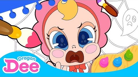 Coloring🎨 Korean Alphabet Song｜Dragon Dee Kids Song and Gameplay｜ Songs for kids｜ kids drawing