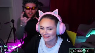 Behzinga Joins Talia's Stream