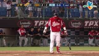 20130818 CPBL 獅vs猿 5下 林泓育打點製造機 再添一分 0:4