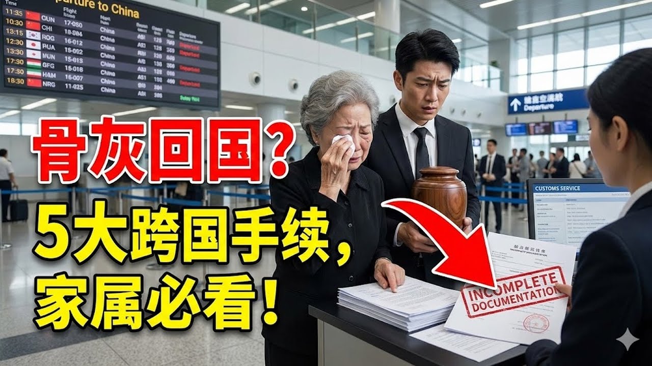 在澳洲离世如何带亲人骨灰回国？家属必看的5个跨国关键手续，别让长辈走得不安！#澳洲離世 #骨灰歸運 #跨國處理遺體 #家屬必看