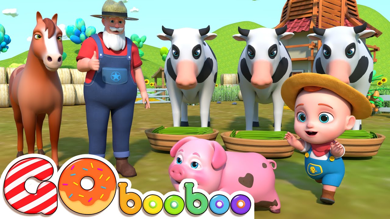 O Velho MacDonald Tinha uma Fazenda | GoBooBoo em Português - Rimas para Crianças