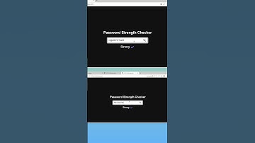 I made a password strength checker, using html, CSS & JavaScript! #coding #hackthehood #css #shorts