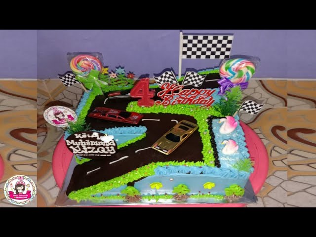 Menghias Cake Ultah Cars || Mom's Sintya Cake class=