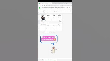 Using IMAGE Formula in Google Sheets