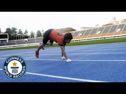 The Fastest 100m on All Fours! - Guinness World Records Day 2012