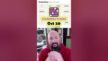 NYT Connections - Oct 20