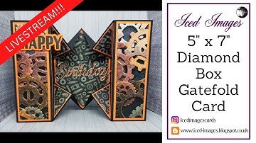 🔴 5" x 7" Diamond Box Gatefold Card | Livestream