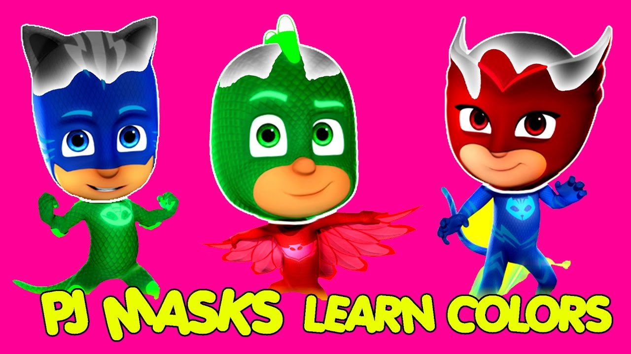 Learn Colors with PJ Masks Toys Chase Colors for Kids to Learn – Video ...