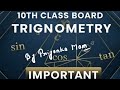 Class 10th Most Important Questions from Trignometry NCERT By Priyanka Mam|Questions asked in Boards