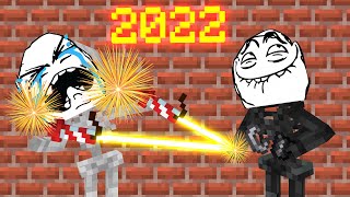 Monster School : NEW YEAR CELEBRATION 2022 - Minecraft Animation