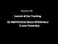Francesco Villa - Lezioni di Ear training - 02 Inefficacia degli intervalli - Il caso Yesterday