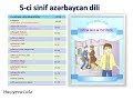 5-сi sinif azərbaycan dili.  II bölmə.  ilk 3 mövzu