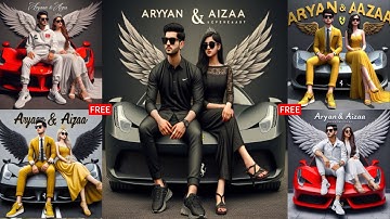 New Trending 3D Ai Wings Couple Images With Name photo editing | bing ai image generator | bing Ai