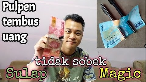 AUTO PANIK❗❓SULAP PULPEN TEMBUS UANG 100.000 TIDAK SOBEK