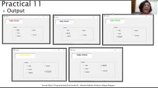 Visual Basic Practical 11