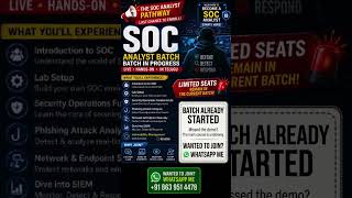 Feedback | Soc Analyst New batch #cybersecuritytraining #career #cybersecurity #job #telugu