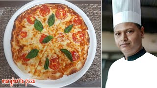 Pizza Margherita - Hotel Style | How To Make Margherita Pizza | By Chef Uttam